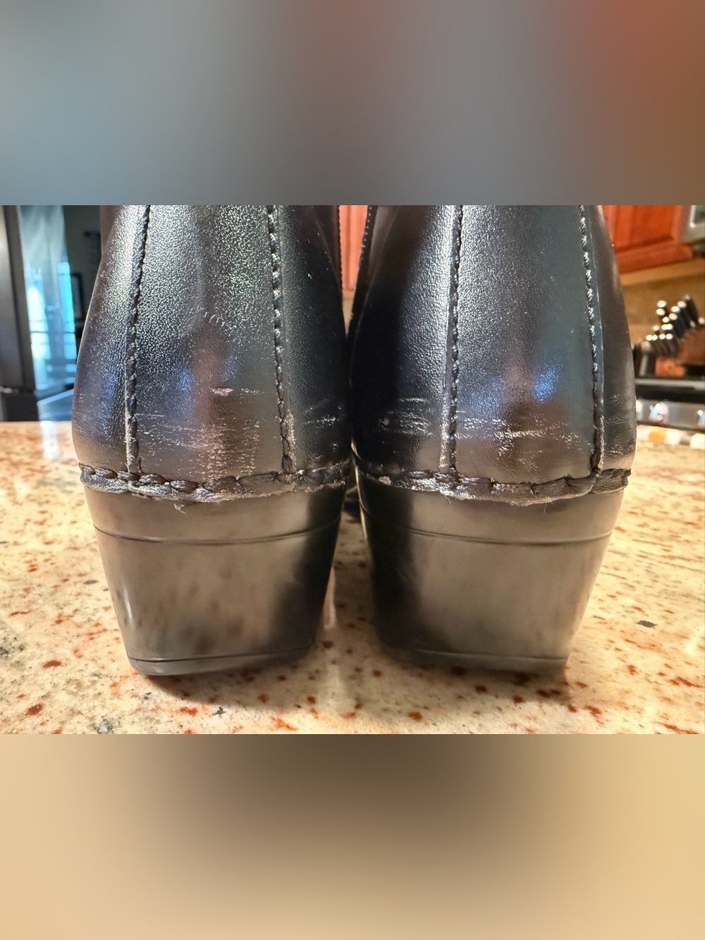 DANSKO Scout Women's Size 38 US 7.5-8 Black Leather Ankle-Boots/Comfort Clogs - Picture 9 of 15